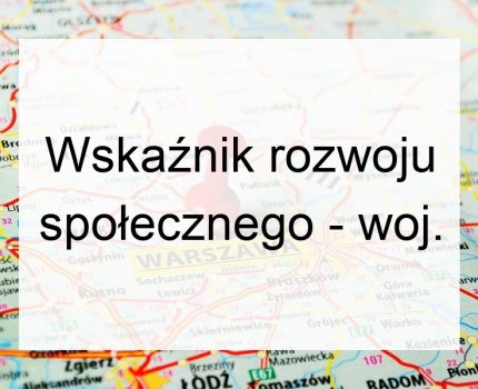 Wskaźnik rozwoju społecznego – woj. wielkopolskie