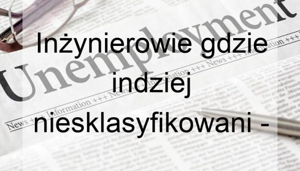 Inżynierowie gdzie indziej niesklasyfikowani – bezrobocie