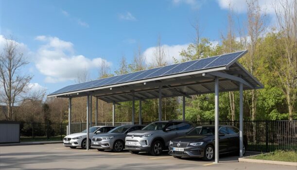 Carport fotowoltaiczny – połączenie ochrony auta i produkcji zielonej energii